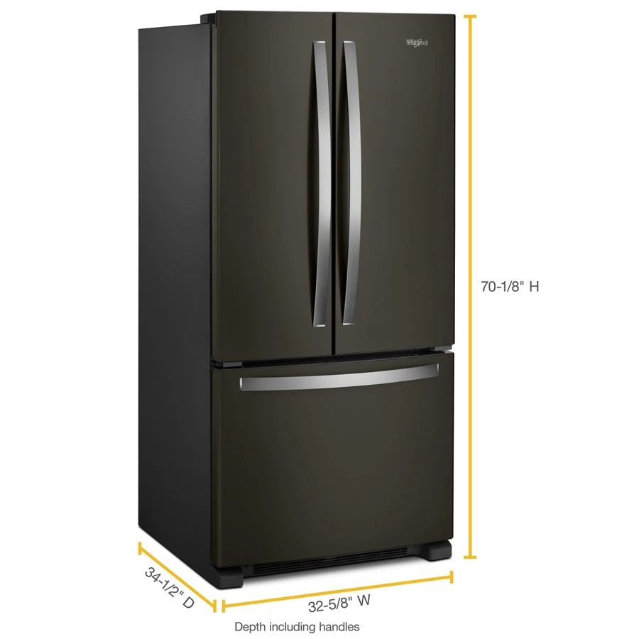 33-inch Wide French Door Refrigerator - 22 cu. ft. WRF532SMHV, product image 7 of 7
