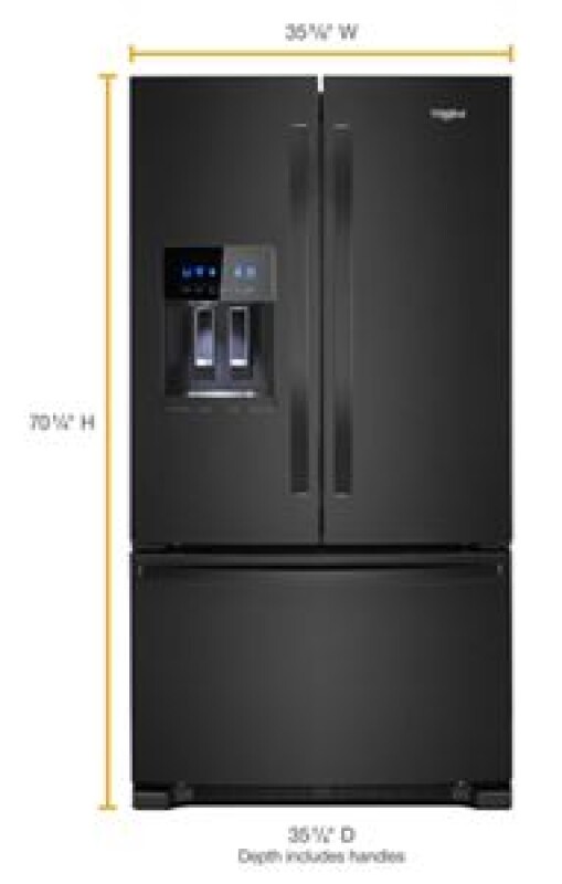 36-inch Wide French Door Refrigerator - 25 cu. ft. WRF555SDHB