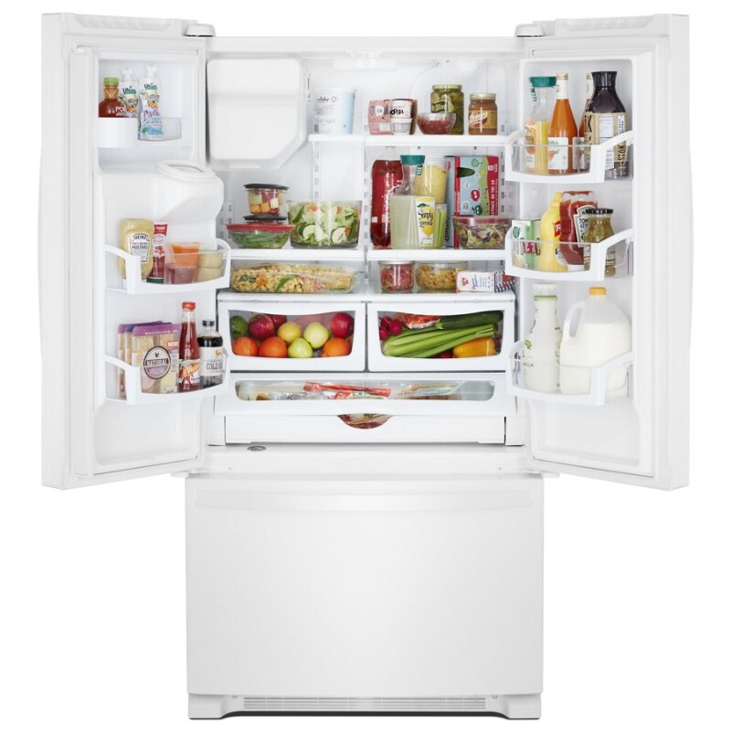 36-inch Wide French Door Refrigerator - 25 cu. ft. WRF555SDHW