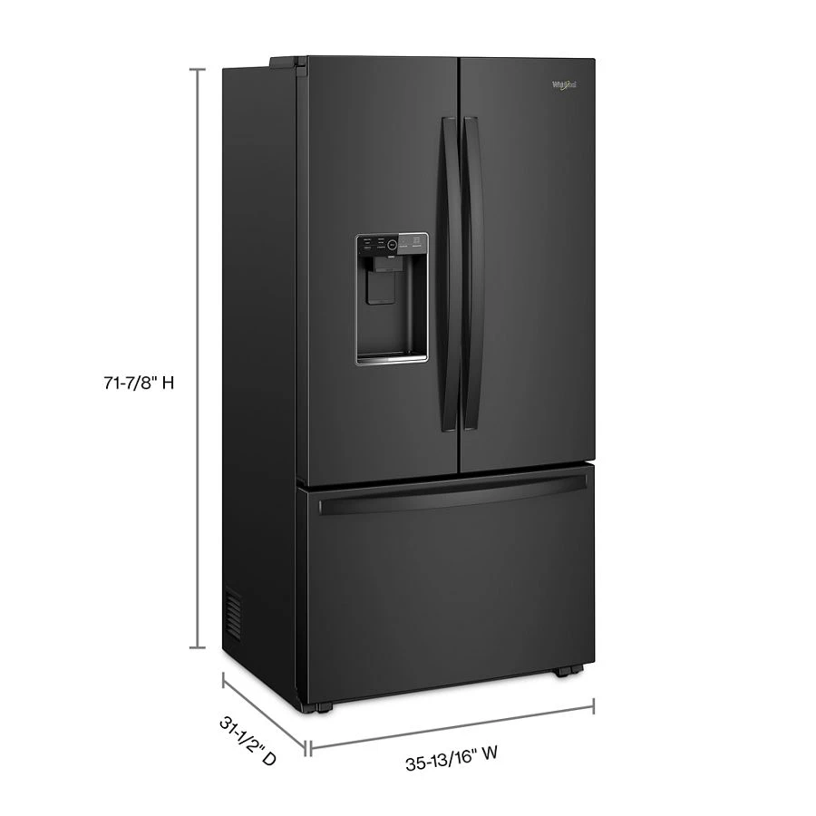 36-inch Wide Counter Depth French Door Refrigerator - 24 cu. ft. WRF954CIHB, product image 7 of 7