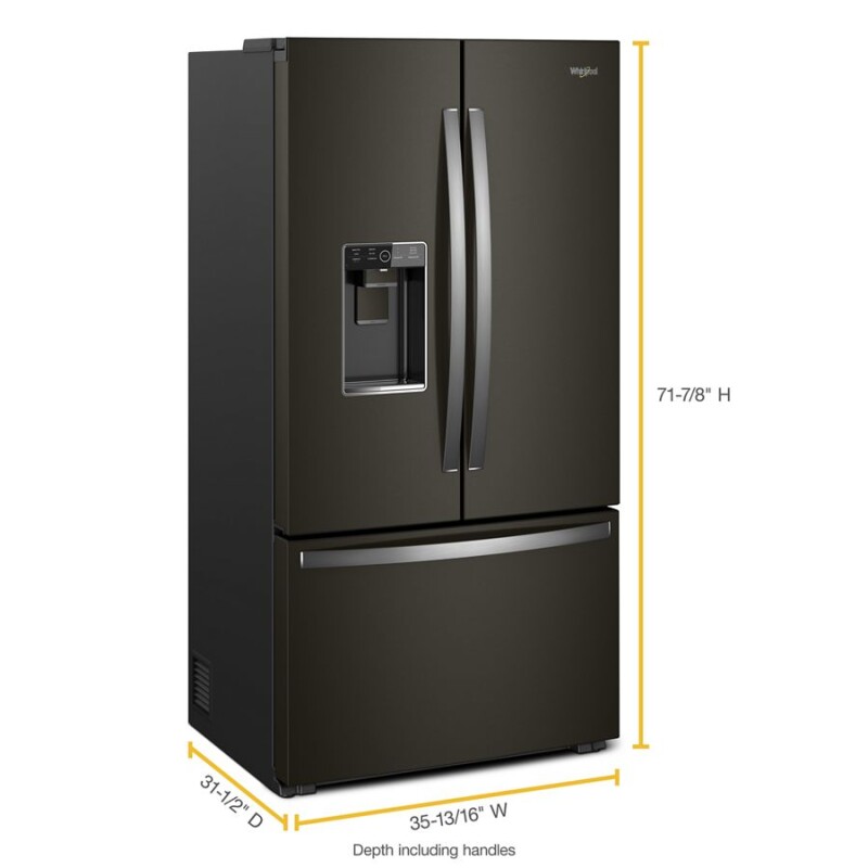 36-inch Wide Counter Depth French Door Refrigerator - 24 cu. ft. WRF954CIHV