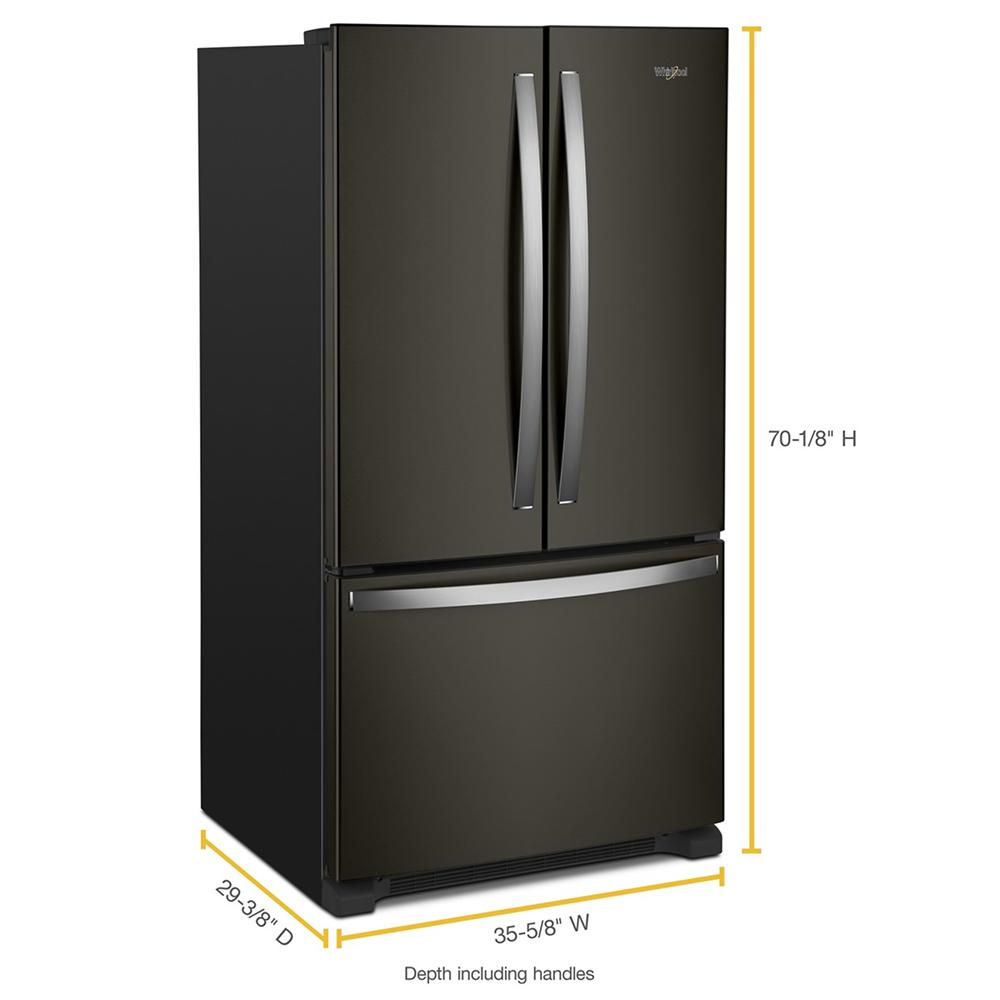 36-Inch Wide Counter-Depth French Door Bottom Mount Refrigerator - 20 cu. ft. view 14