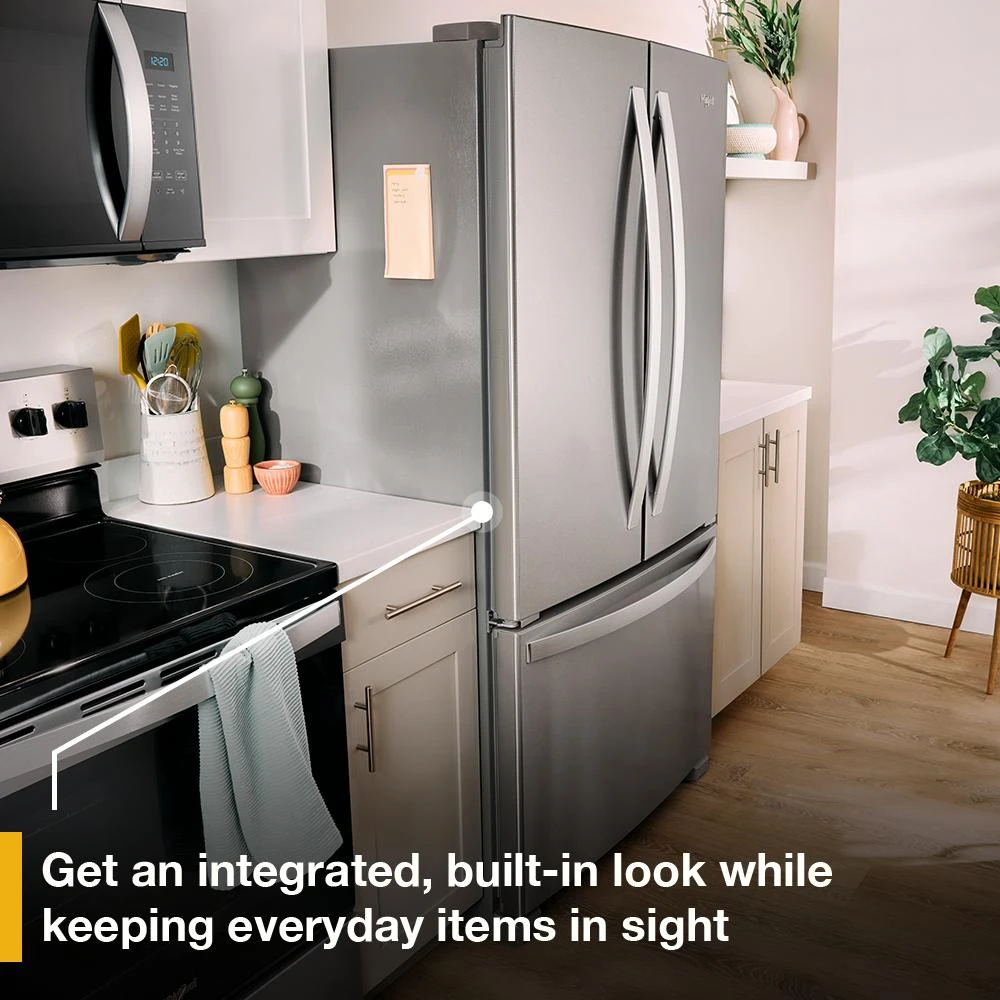 36-Inch Wide Counter-Depth French Door Bottom Mount Refrigerator - 20 cu. ft. view 8