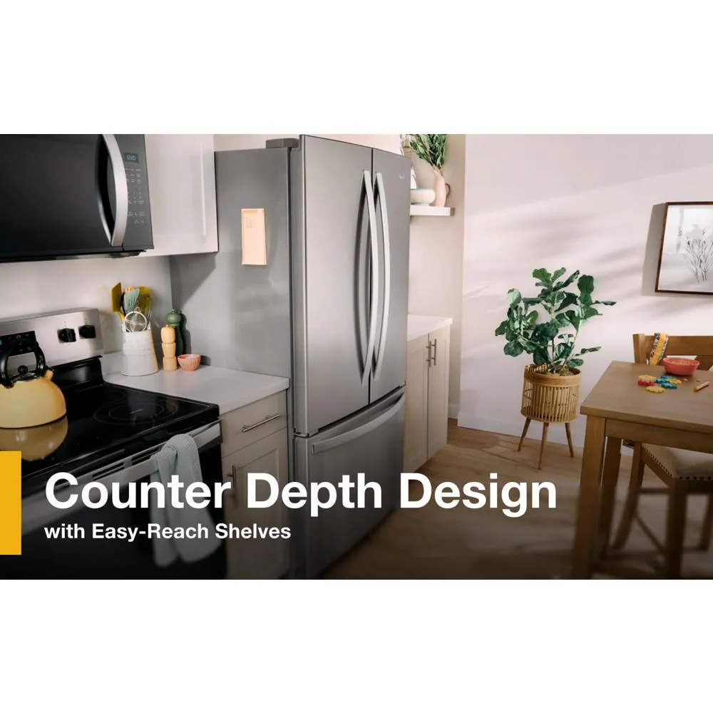 36-Inch Wide Counter-Depth French Door Bottom Mount Refrigerator - 20 cu. ft. view 22