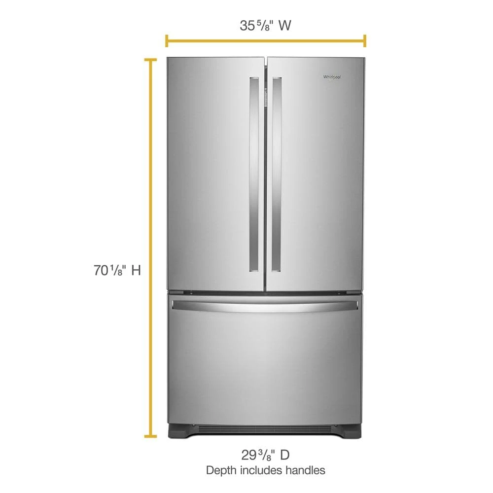 36-Inch Wide Counter-Depth French Door Bottom Mount Refrigerator - 20 cu. ft. view 5