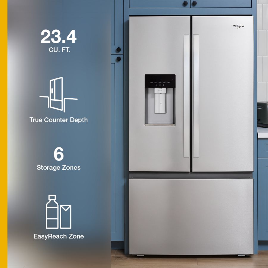 36‑inch French Door Refrigerator view 2