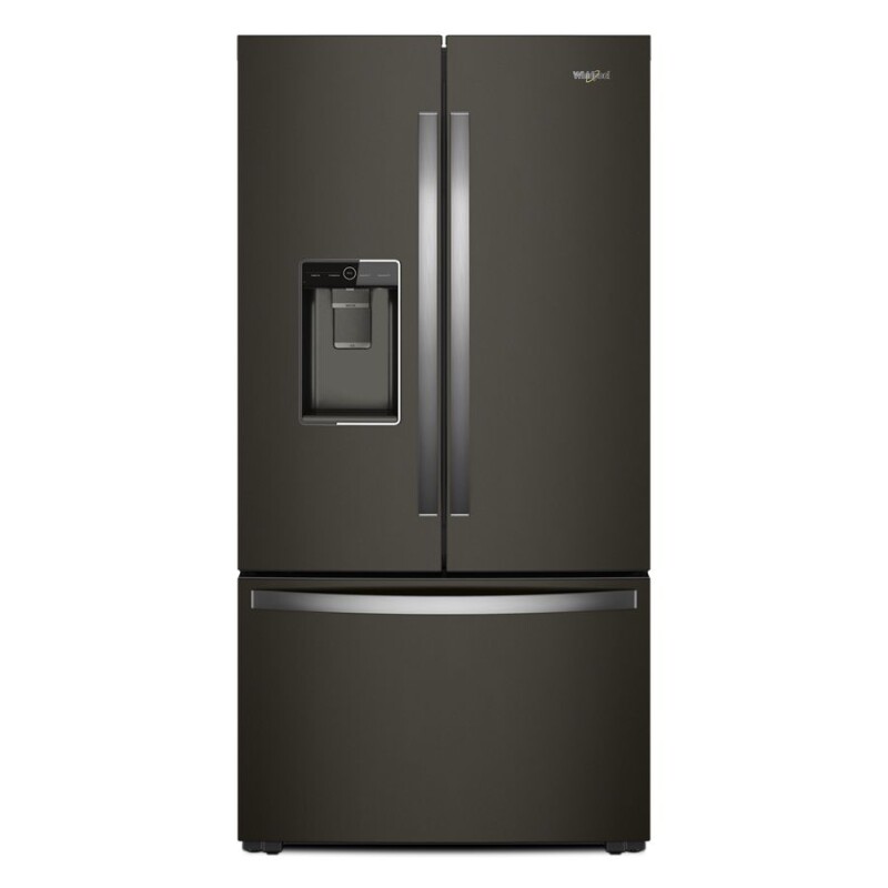 Whirlpool 36-inch Wide Counter Depth French Door Refrigerator Stainless Steel w/Black WRFC9636RV Picture 1