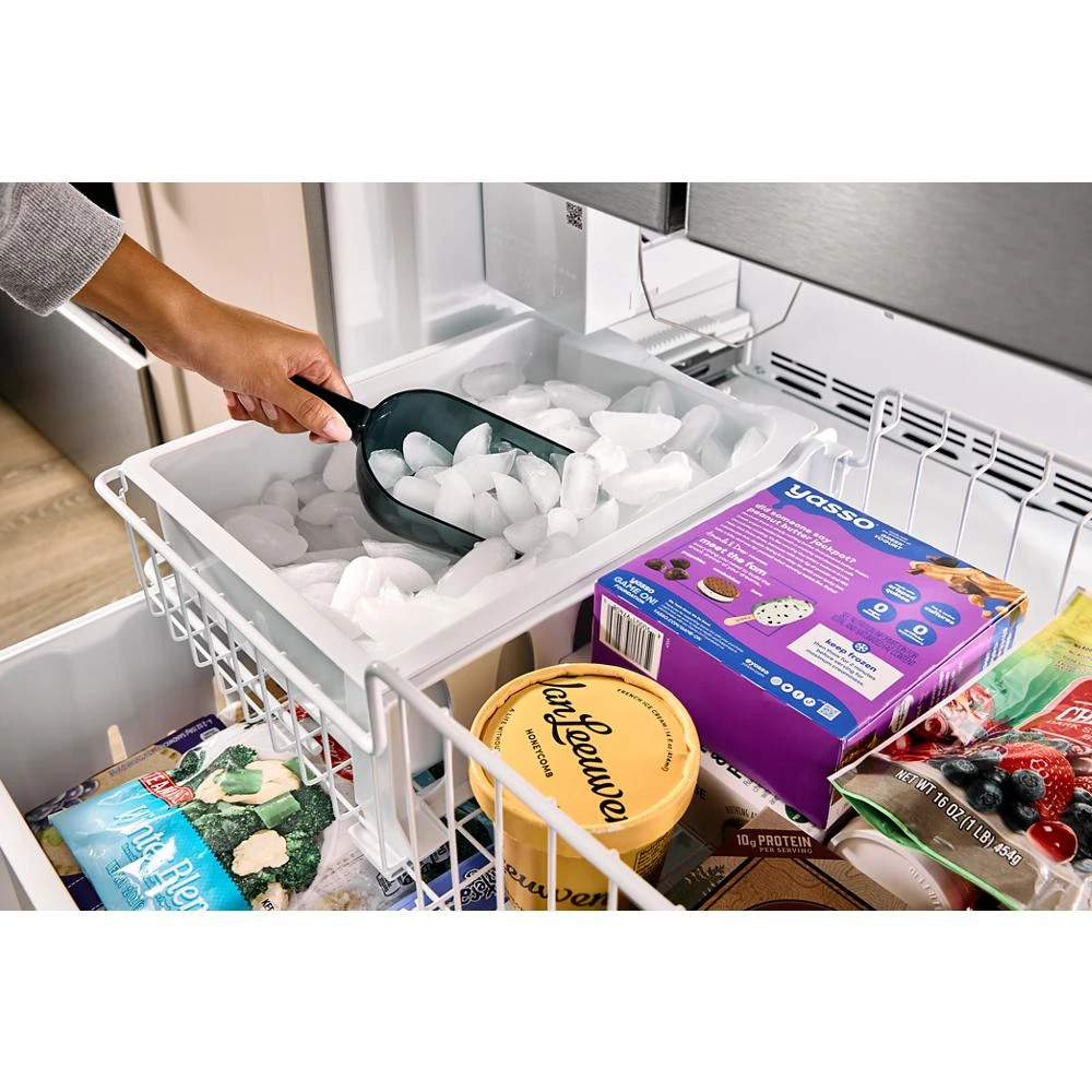36-Inch Wide Full-Depth French Door Bottom Mount Refrigerator - 25 cu. ft. WRFF3036RB