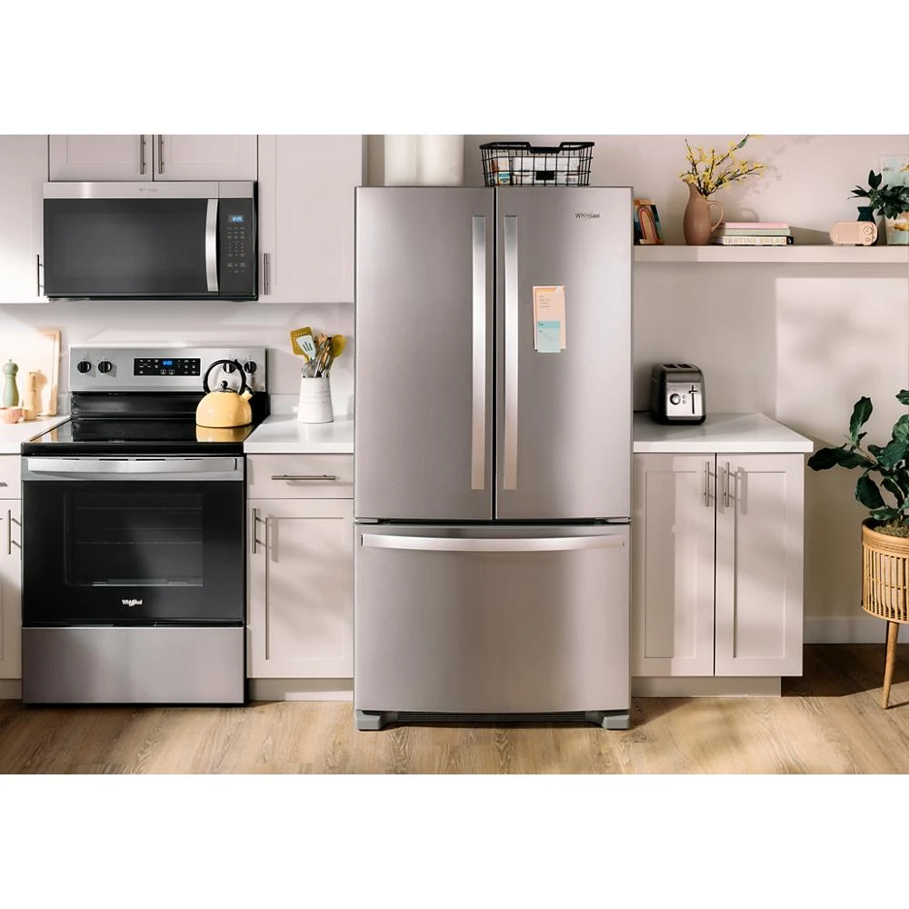 36-Inch Wide Full-Depth French Door Bottom Mount Refrigerator - 25 cu. ft. WRFF3036RZ