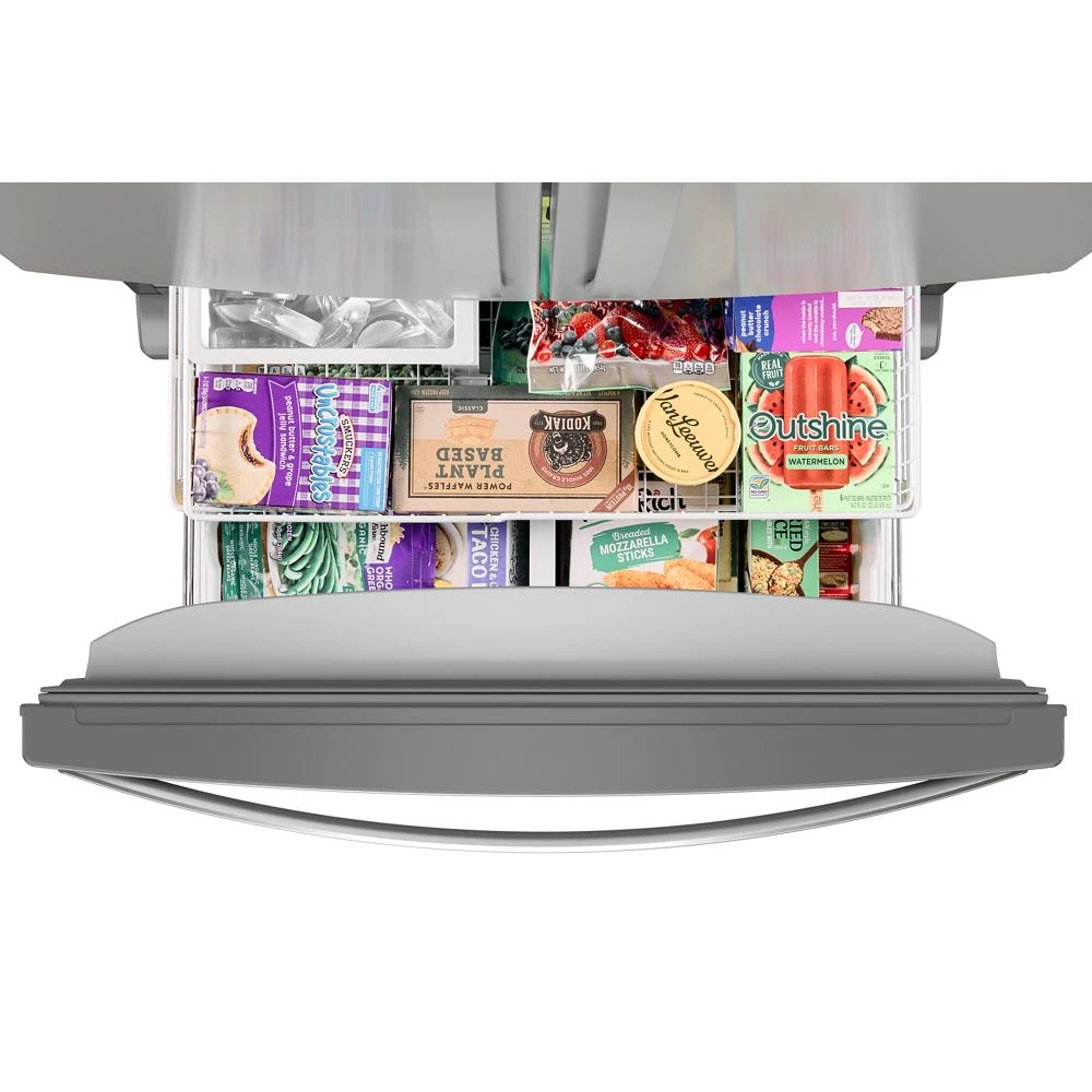 36-Inch Wide Full-Depth French Door Bottom Mount Refrigerator - 25 cu. ft. WRFF3036RZ