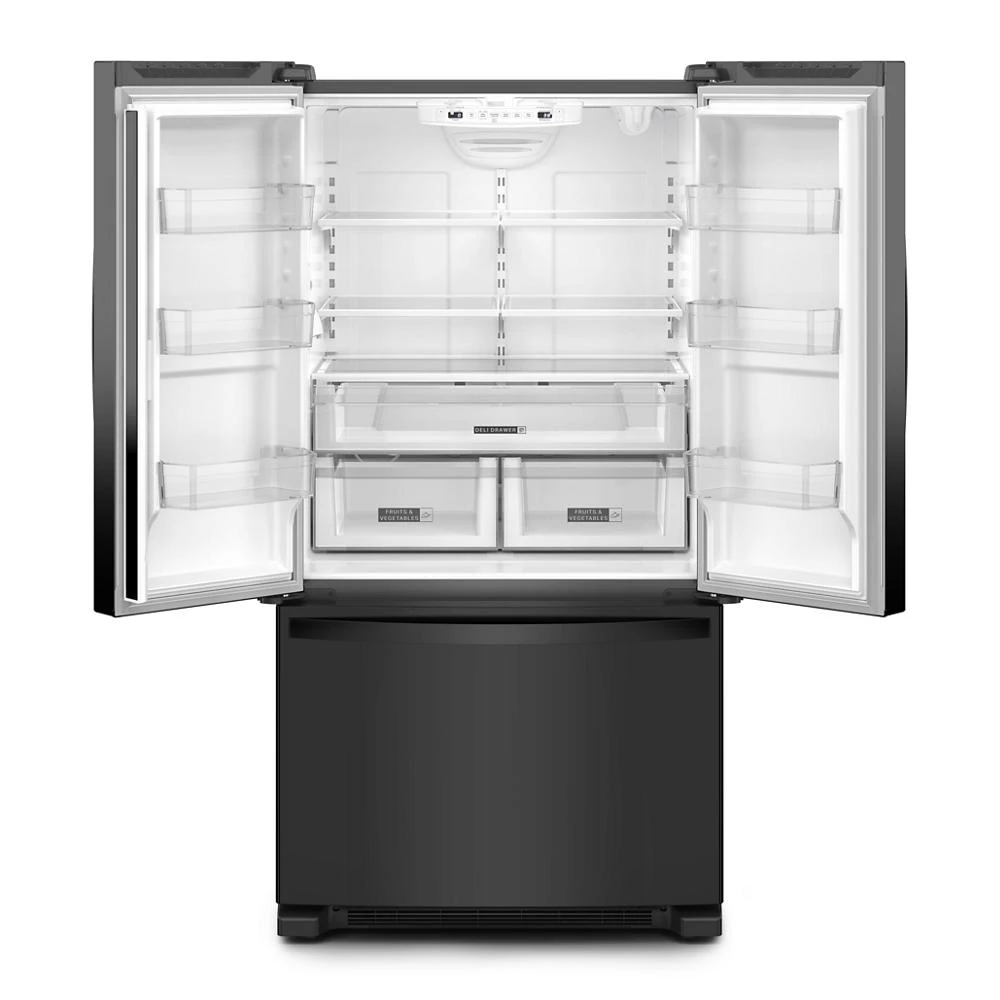 36-Inch Wide Full-Depth French Door Bottom Mount Refrigerator - 25 cu. ft. WRFF3236RB