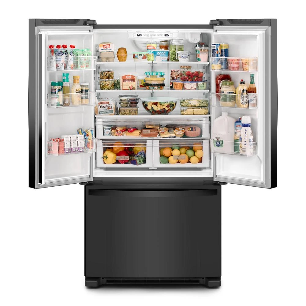 36-Inch Wide Full-Depth French Door Bottom Mount Refrigerator - 25 cu. ft. WRFF3236RB