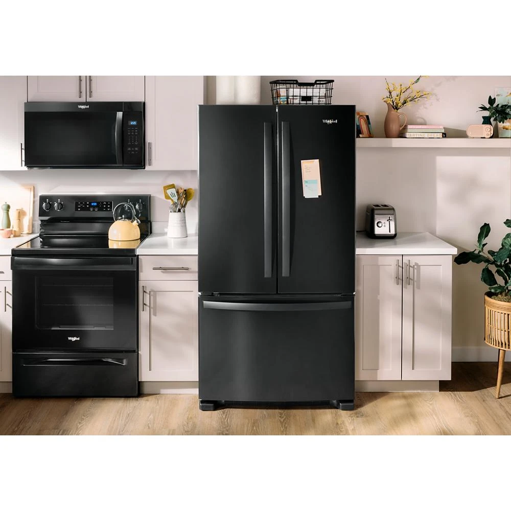 36-Inch Wide Full-Depth French Door Bottom Mount Refrigerator - 25 cu. ft. WRFF3236RB