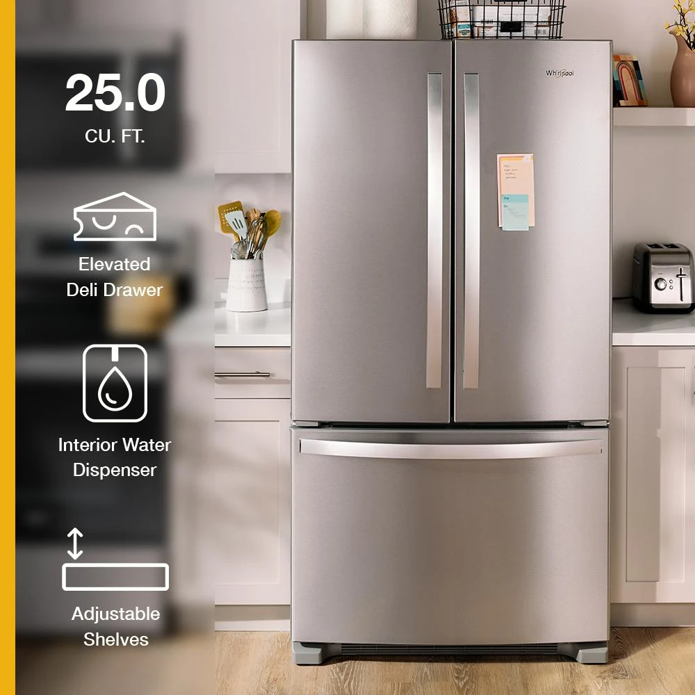 36-Inch Wide Full-Depth French Door Bottom Mount Refrigerator - 25 cu. ft. view 13
