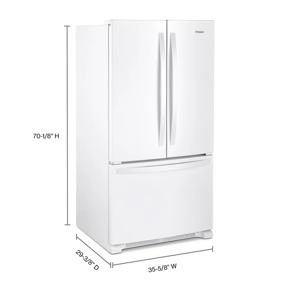 36-Inch Wide Full-Depth French Door Bottom Mount Refrigerator - 25 cu. ft. view 4
