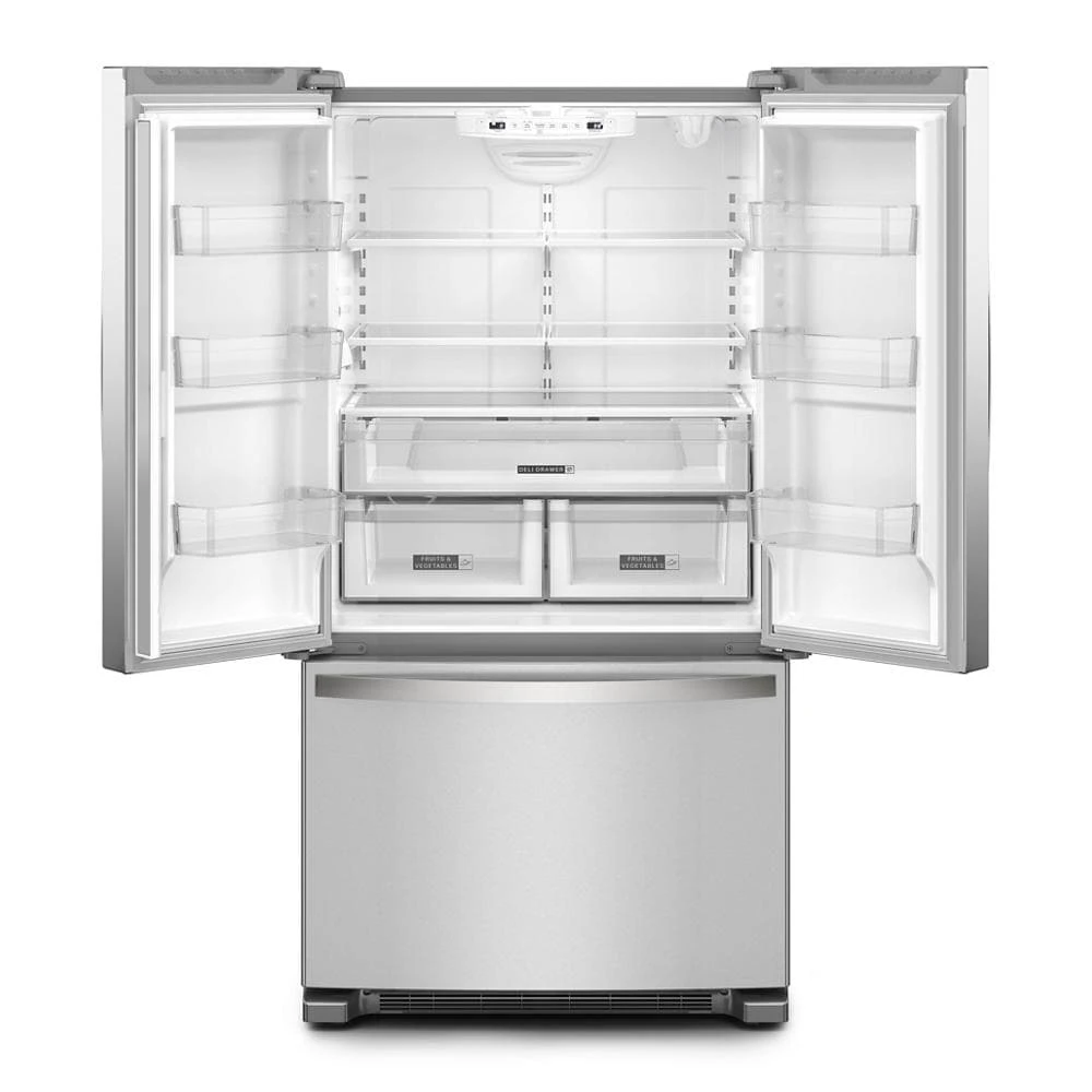 36-Inch Wide Full-Depth French Door Bottom Mount Refrigerator - 25 cu. ft. WRFF3236RZ, product image 7 of 21