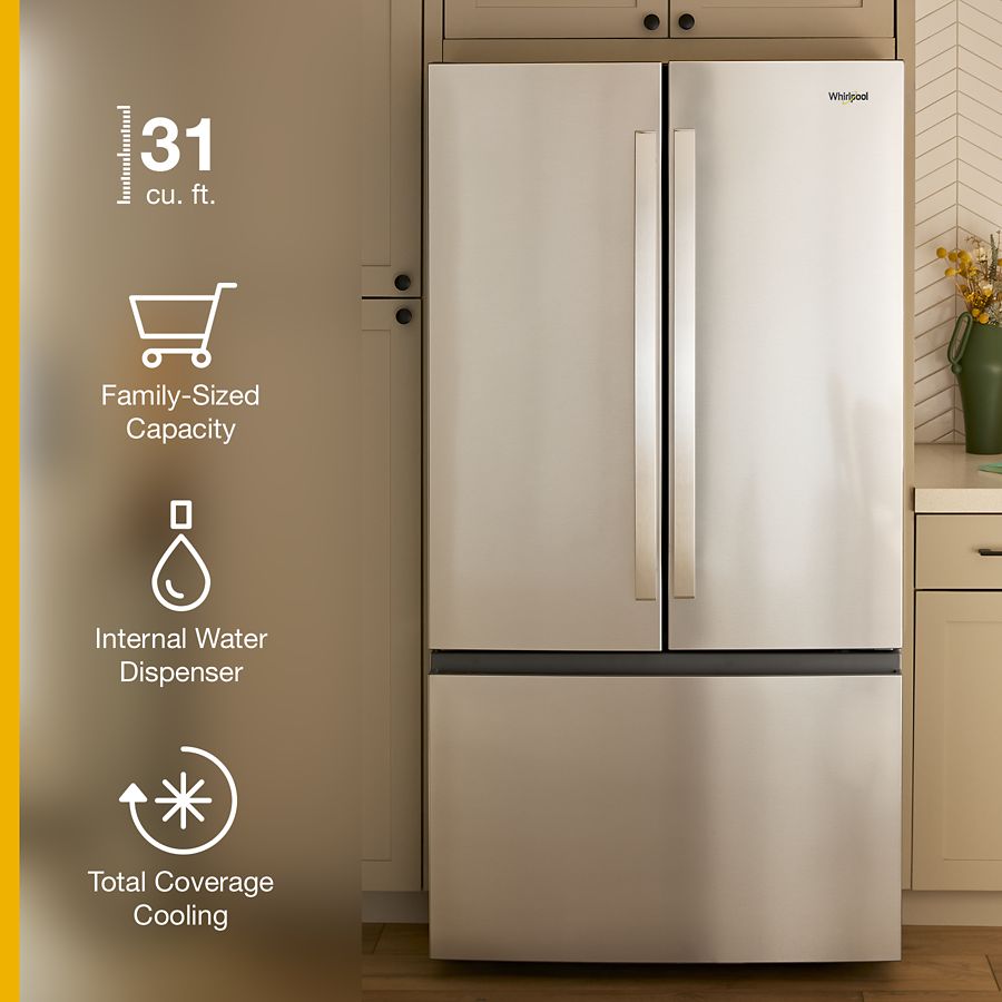 36-Inch French Door Refrigerator with Interior Water Dispenser - 31 cu. ft. view 15