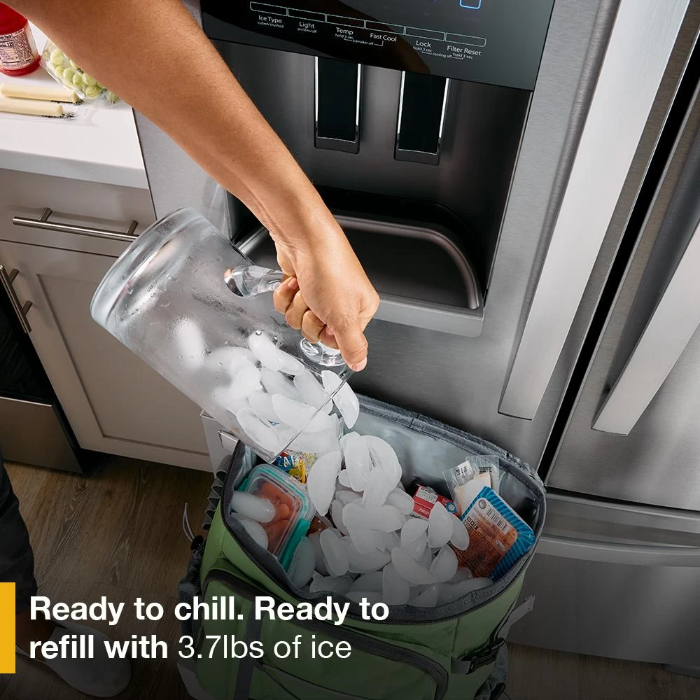 36-Inch Wide French Door Bottom Mount Refrigerator - 25 cu. ft. WRFF3436RB