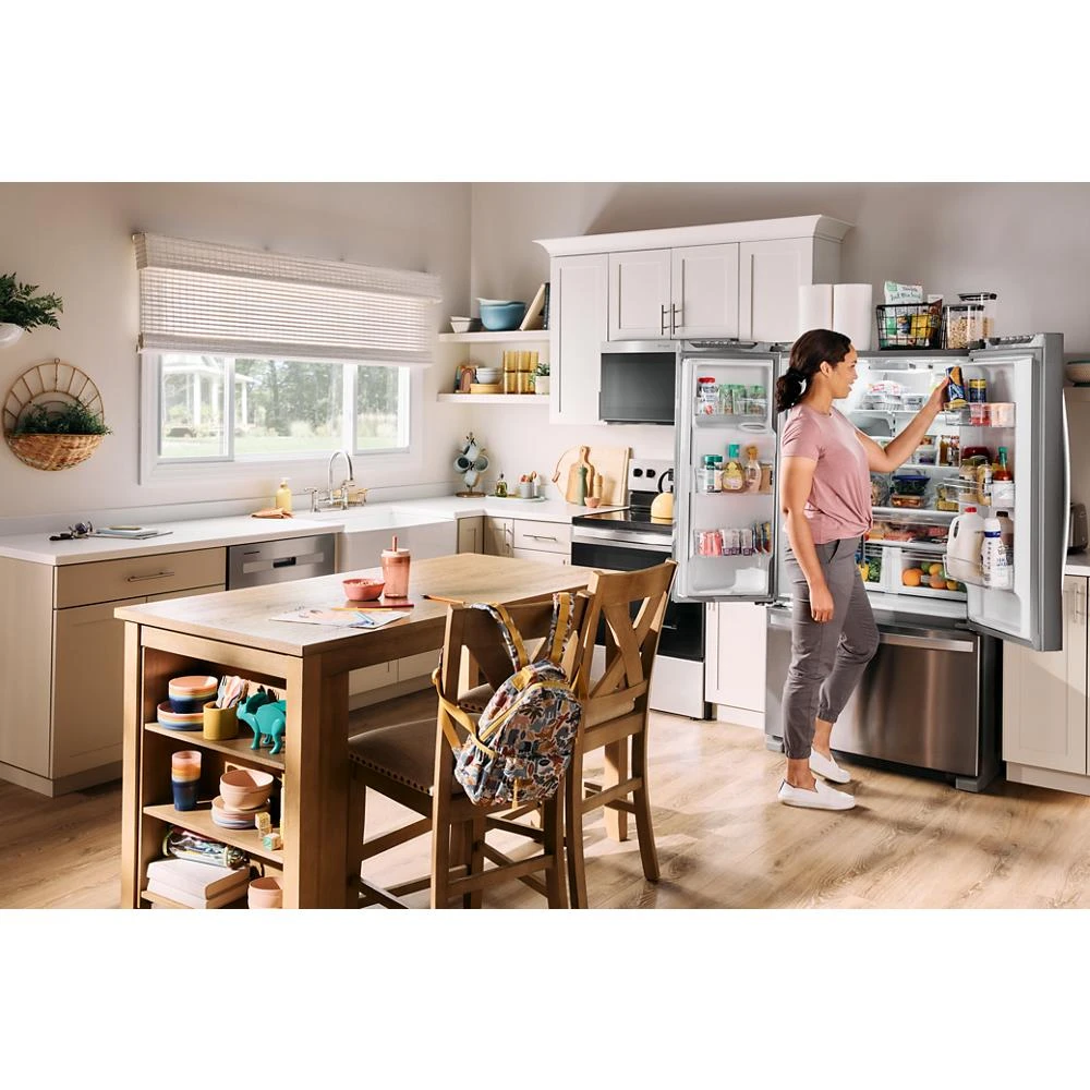 36-Inch Wide French Door Bottom Mount Refrigerator - 25 cu. ft. WRFF3436RW