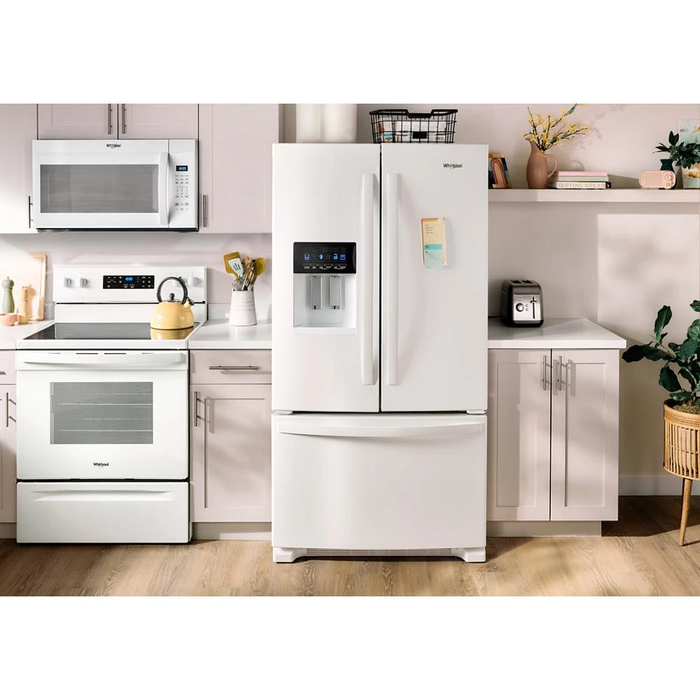 36-Inch Wide French Door Bottom Mount Refrigerator - 25 cu. ft. WRFF3436RW