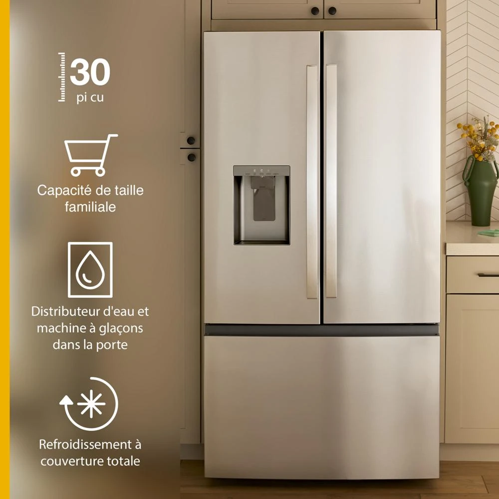 36-Inch French Door Refrigerator with In-Door Water and Ice Maker - 30 cu. ft. view 10