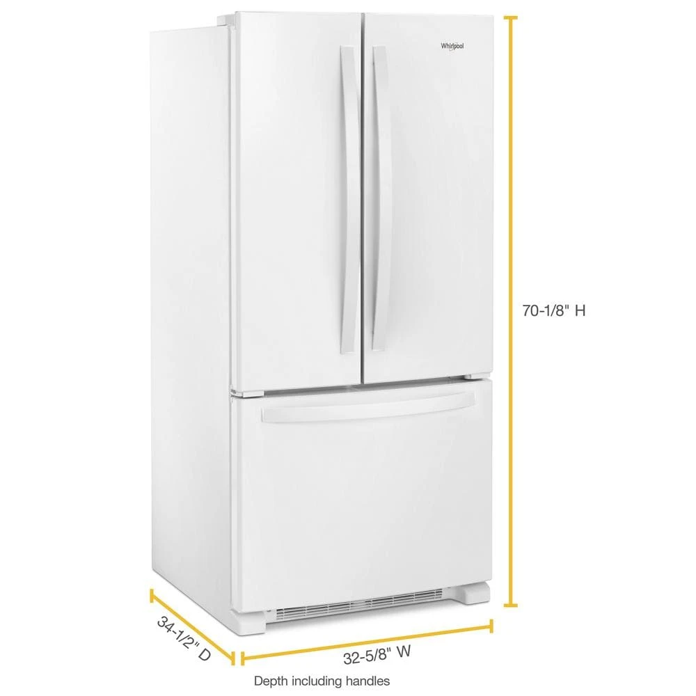 33-inch Wide French Door Refrigerator - 22 cu. ft. view 3