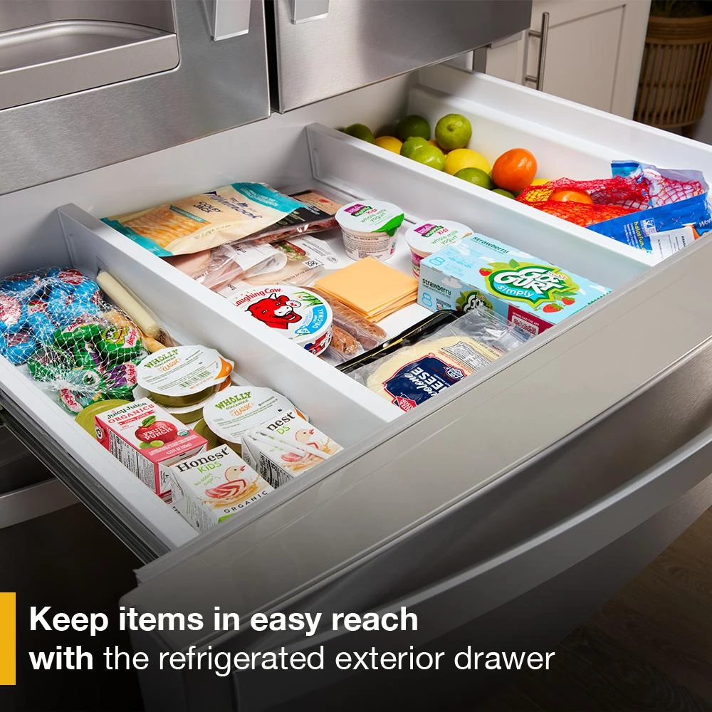 36-Inch Wide French Door Bottom Mount Refrigerator - 25 cu. ft. view 8