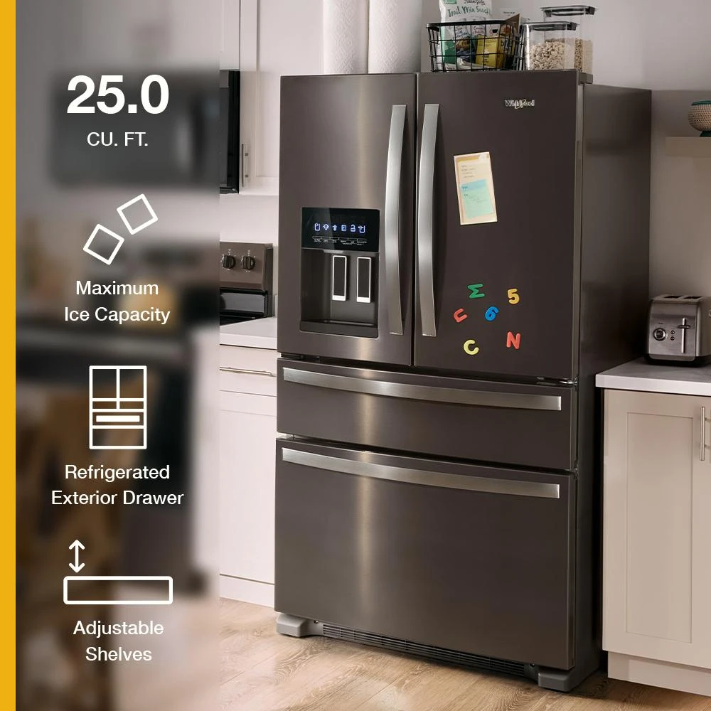 36-Inch Wide French Door Bottom Mount Refrigerator - 25 cu. ft. view 14