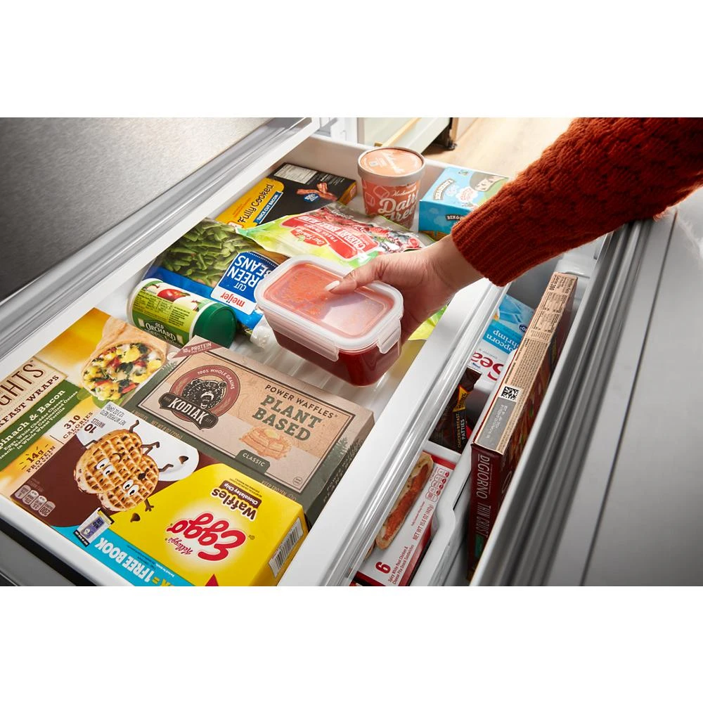 36-inch Wide 4 Door Refrigerator with Prep and Store Bins - 26 Cu. Ft. view 30