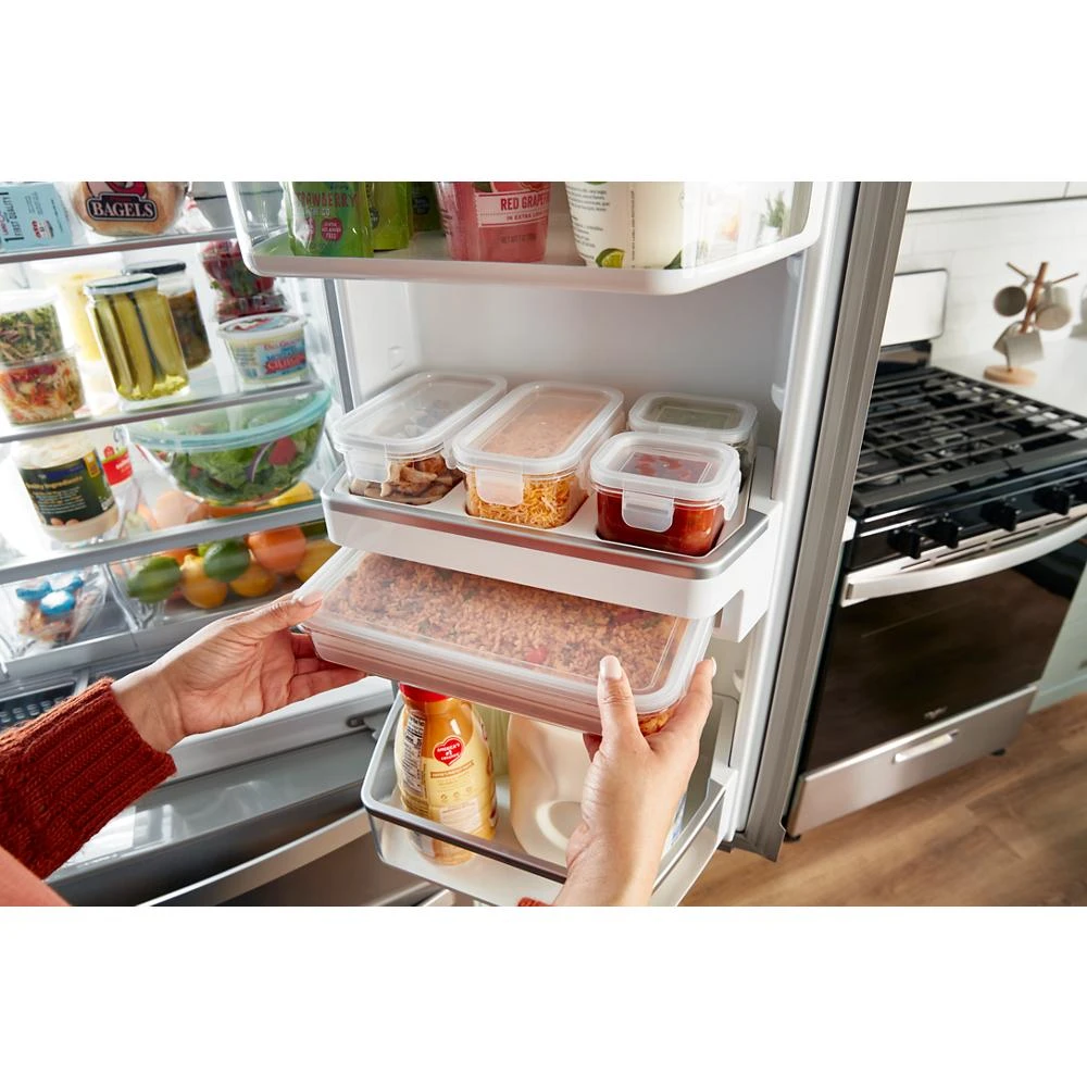 36-inch Wide 4 Door Refrigerator with Prep and Store Bins - 26 Cu. Ft. view 23