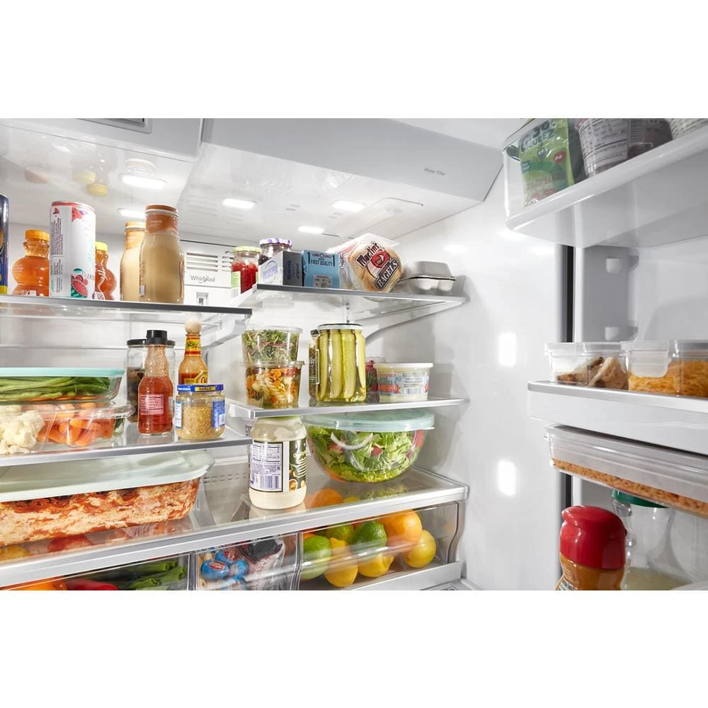 36-inch Wide 4 Door Refrigerator with Prep and Store Bins - 26 Cu. Ft. view 22