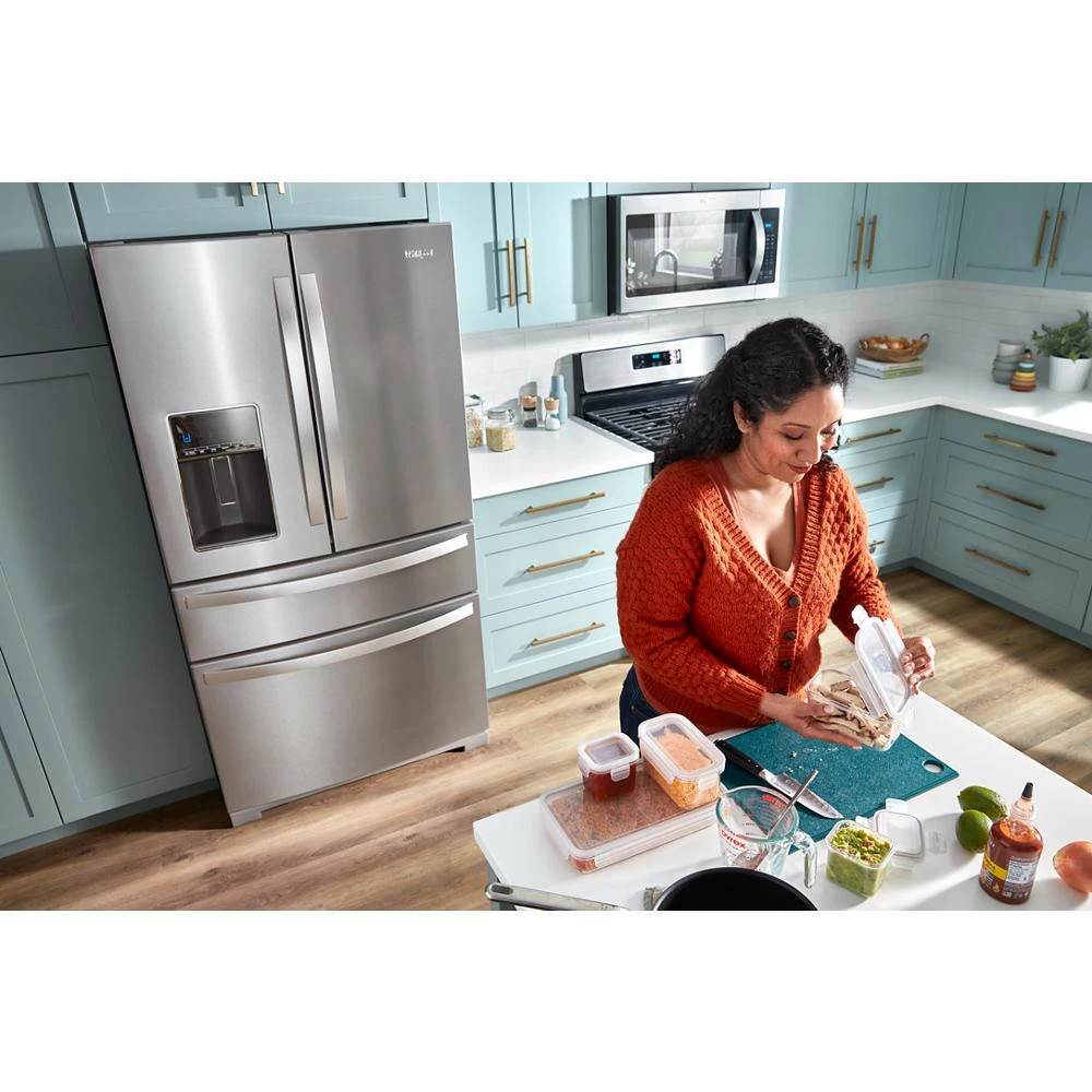 36-inch Wide 4 Door Refrigerator with Prep and Store Bins - 26 Cu. Ft. view 12