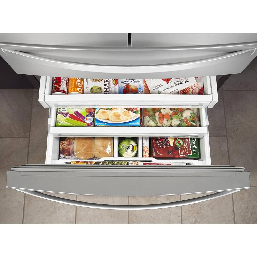 36-inch Wide 4 Door Refrigerator with Prep and Store Bins - 26 Cu. Ft. view 31