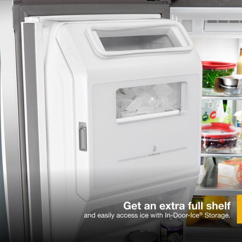 36-inch Wide 4 Door Refrigerator with Prep and Store Bins - 26 Cu. Ft. WRMF7736PZ