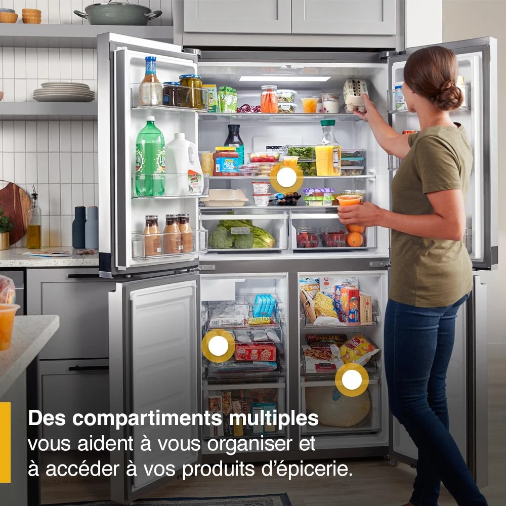36-inch Wide Counter Depth 4 Door Refrigerator - 19.4 cu. ft. view 10