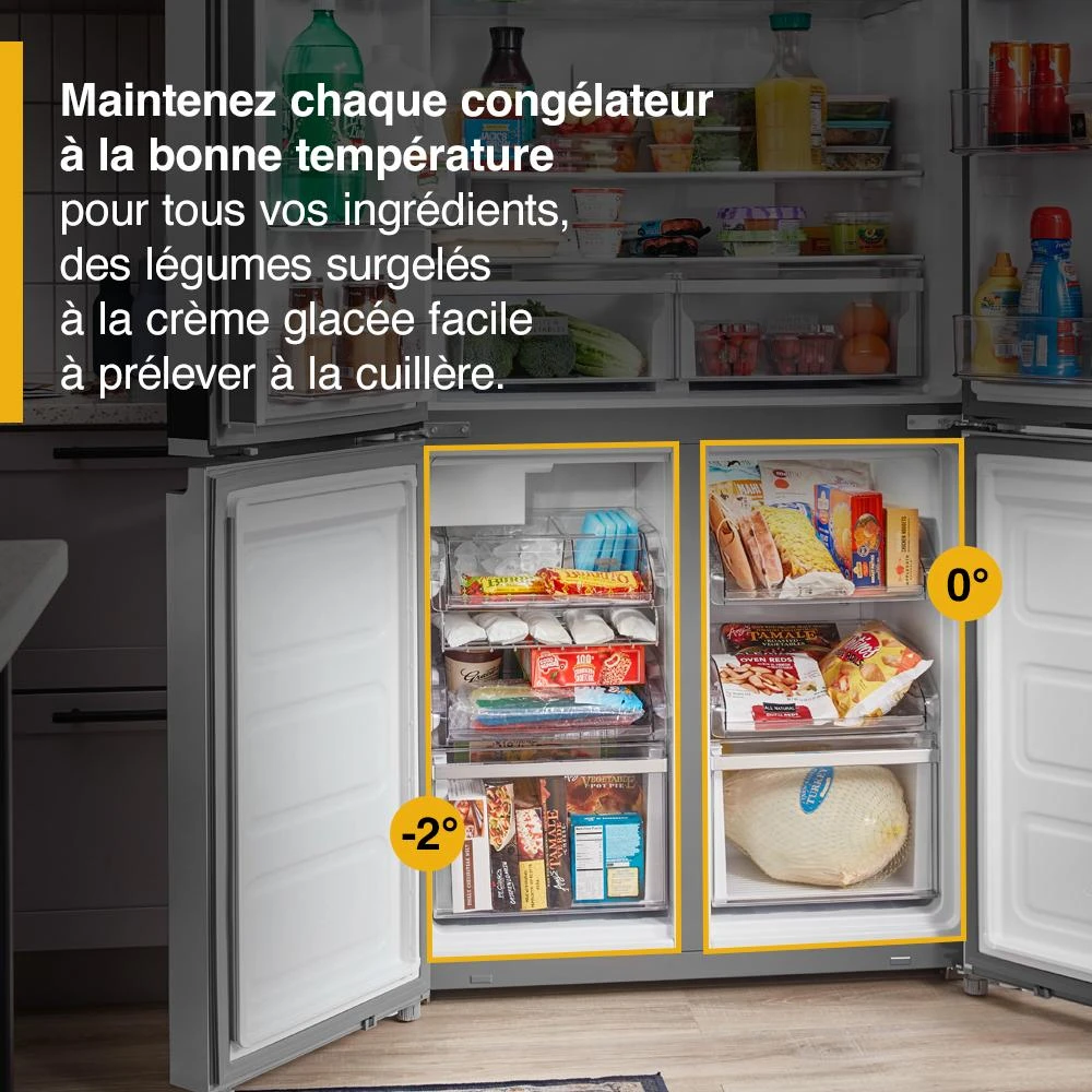 36-inch Wide Counter Depth 4 Door Refrigerator - 19.4 cu. ft. view 33
