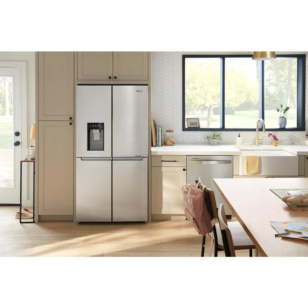 36-Inch Counter Depth 4 Door Refrigerator with Ice Maker in Door view 2