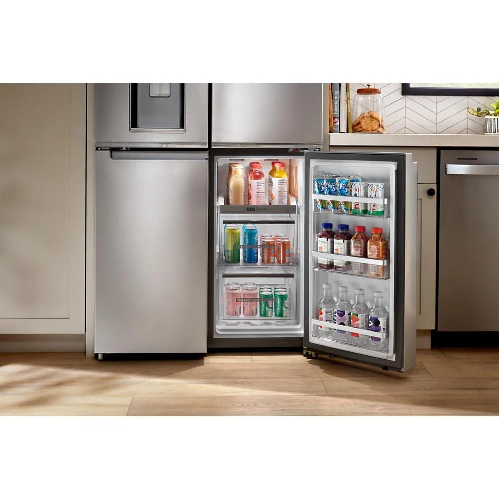 36-Inch Counter Depth 4 Door Refrigerator with Ice Maker in Door view 6