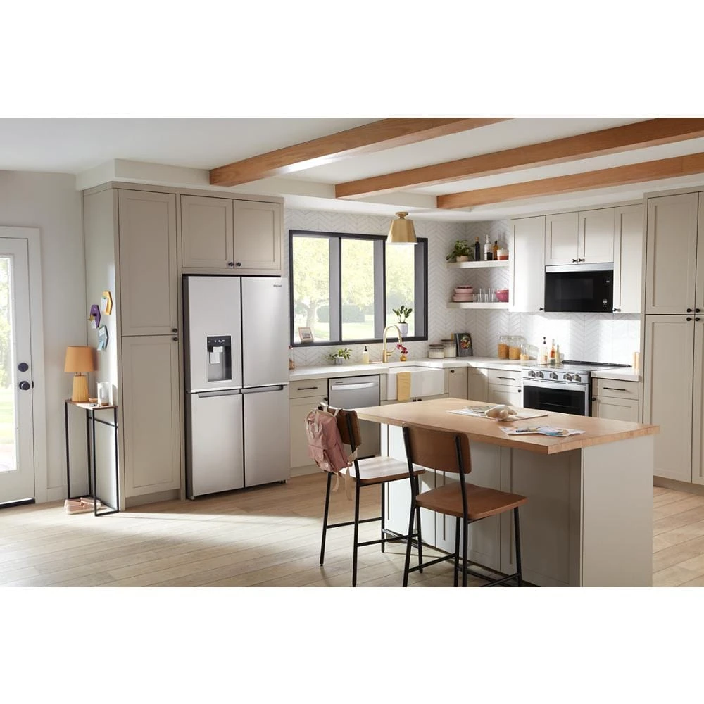 36-Inch Counter Depth 4 Door Refrigerator with Ice Maker in Door view 9