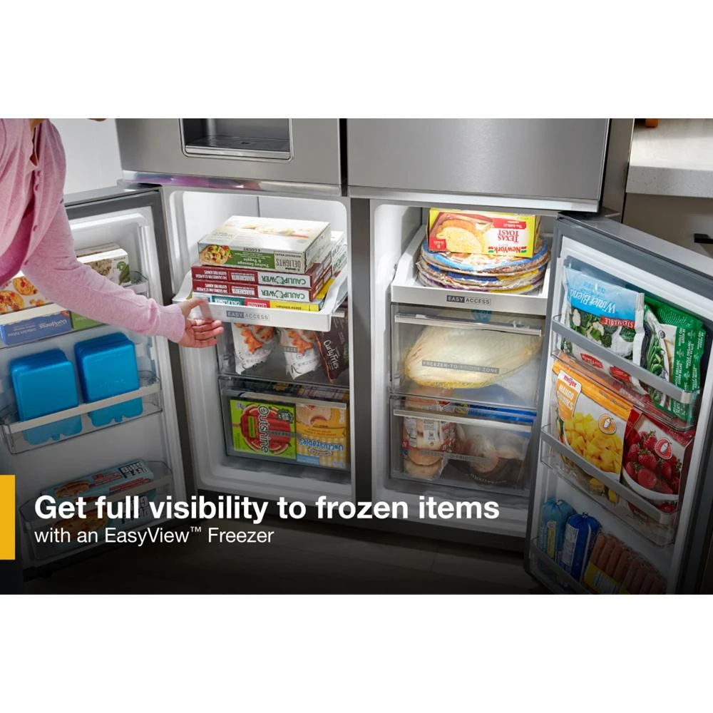36-Inch Counter Depth 4 Door Refrigerator with Ice Maker in Door view 10