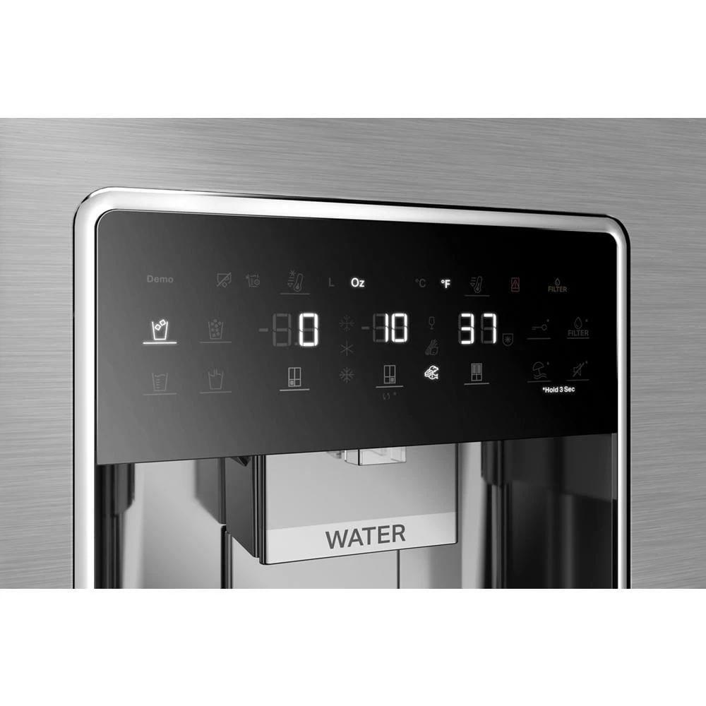 36-Inch Counter Depth 4 Door Refrigerator with Ice Maker in Door view 14