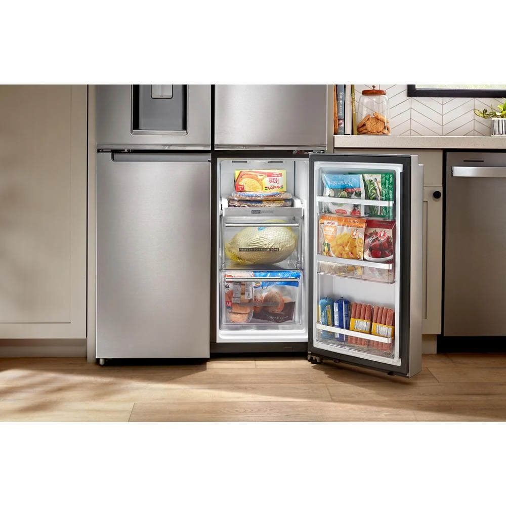 36-Inch Counter Depth 4 Door Refrigerator with Ice Maker in Door view 21