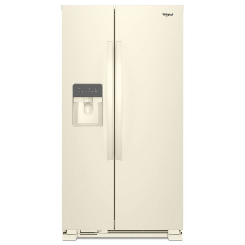 Whirlpool 33-inch Wide Side-by-Side Refrigerator - 21 cu. ft. Biscuit-on-Biscuit WRS311SDHT Picture 1