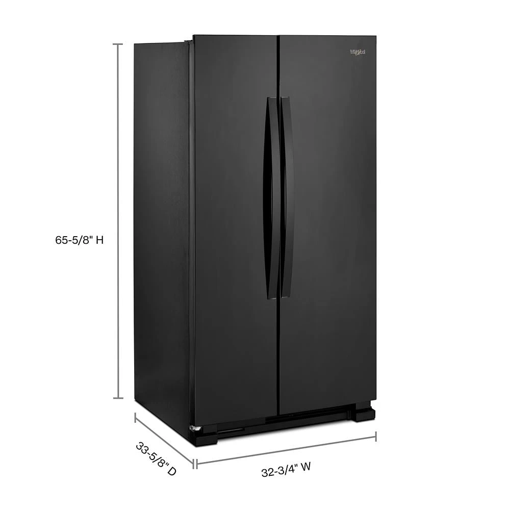 33-inch Wide Side-by-Side Refrigerator - 22 cu. ft. view 2
