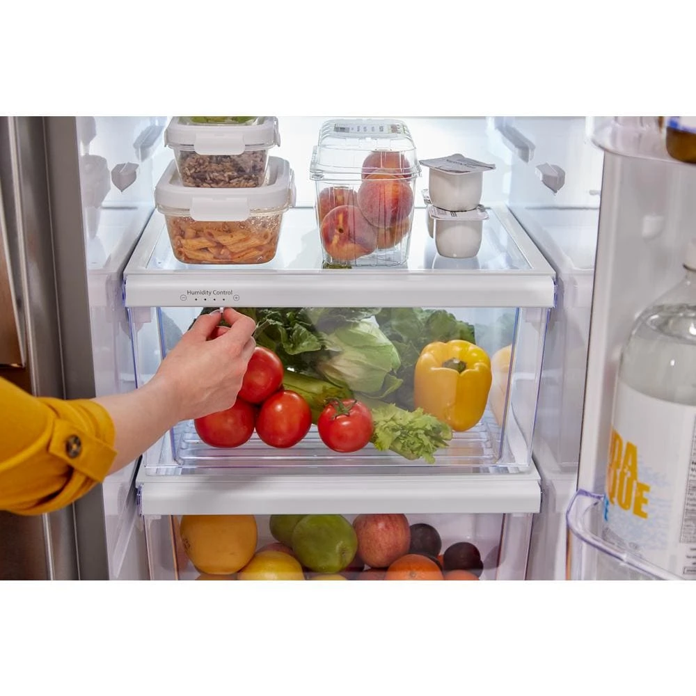 33-inch Wide Side-by-Side Refrigerator - 22 cu. ft. view 4