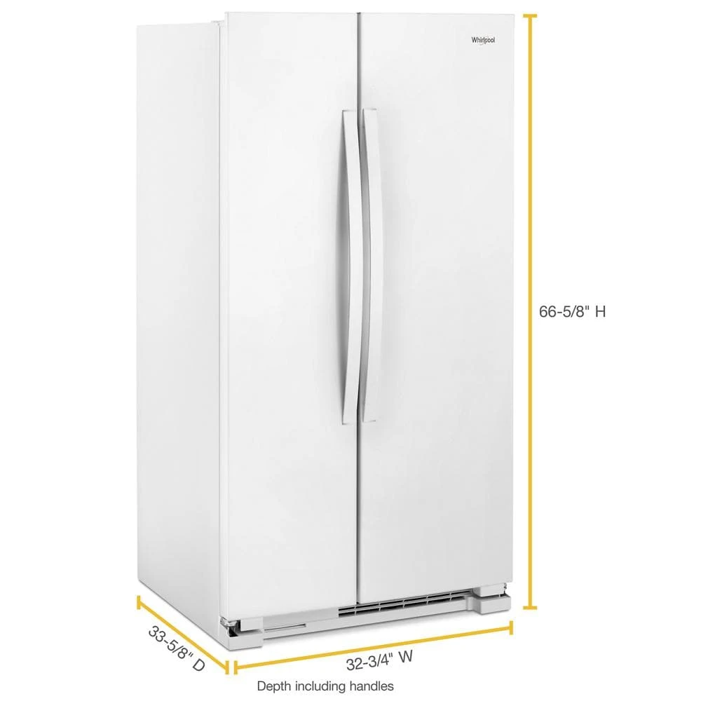 33-inch Wide Side-by-Side Refrigerator - 22 cu. ft. view 8