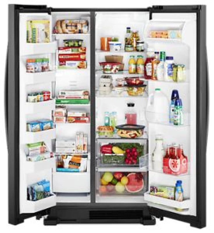 36-inch Wide Side-by-Side Refrigerator - 25 cu. ft. WRS315SNHB
