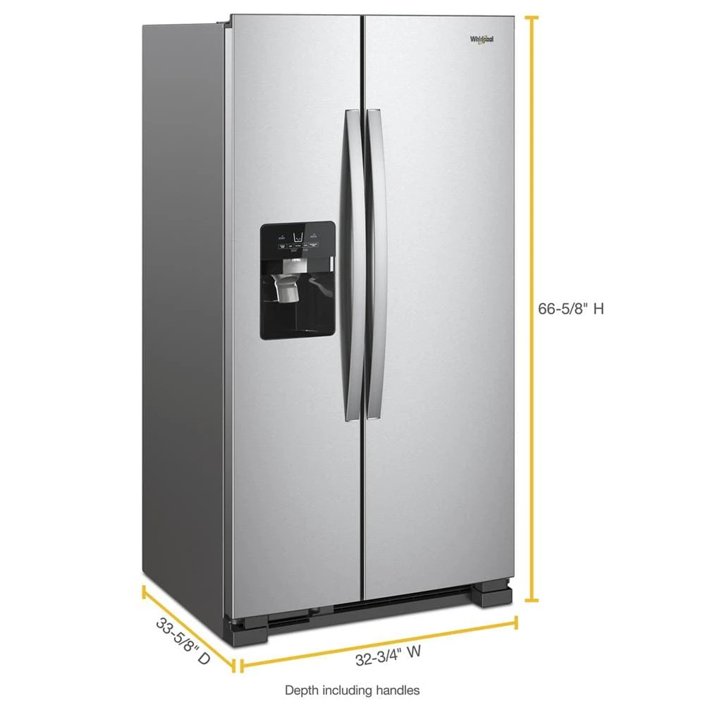 33-inch Wide Side-by-Side Refrigerator - 21 cu. ft. view 20