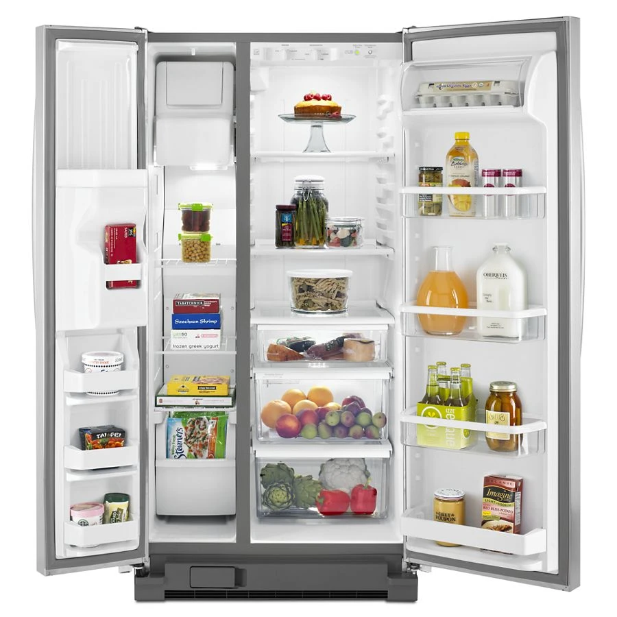 33-inch Wide Side-by-Side Refrigerator with LED Lighting - 21 cu. ft. WRS322FDAM, product image 3 of 3