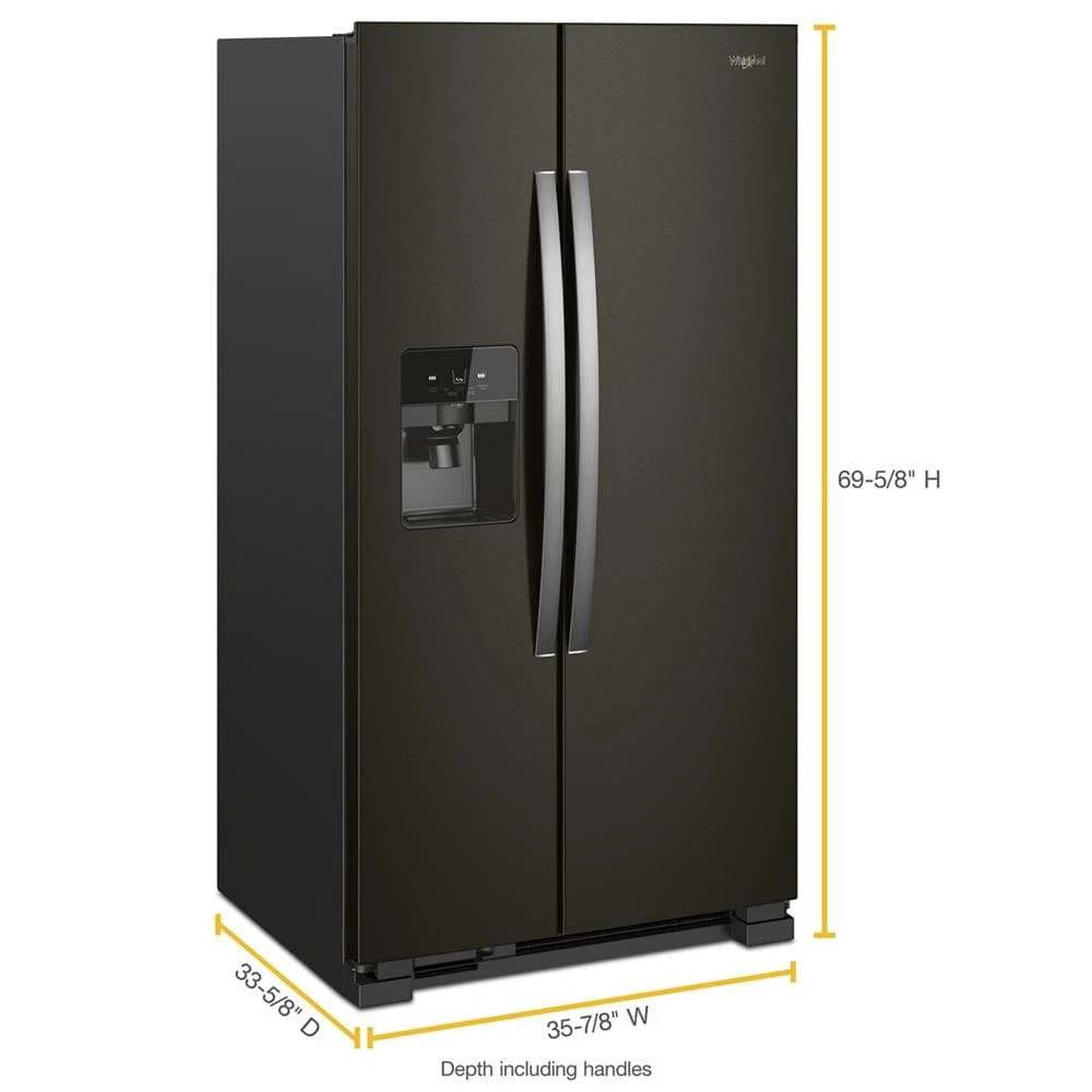 36-inch Wide Side-by-Side Refrigerator - 25 cu. ft. view 23
